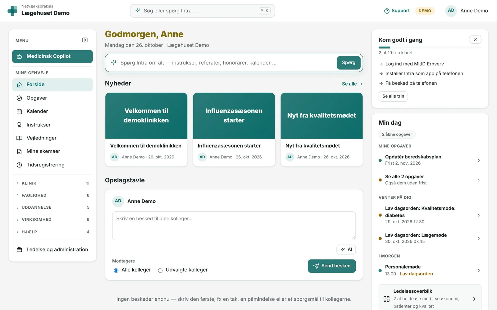 Rigtig visning fra Intras demoklinik